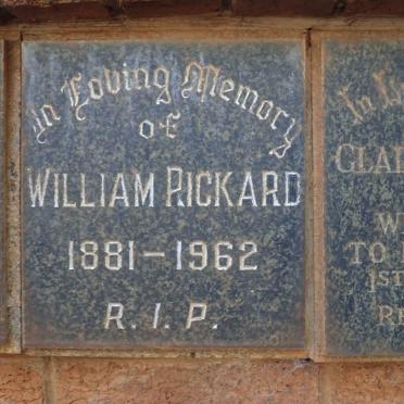 RICKARD William 1881-1962
