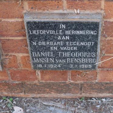 RENSBURG Daniel Theodorus, Jansen van 1924-1969