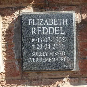 REDDEL Elizabeth 1905-2000