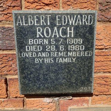 ROACH Albert Edward 1909-1980