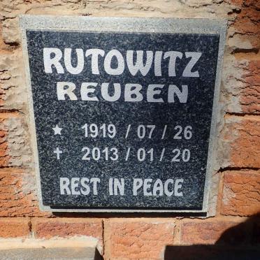 RUTOWITZ Reuben 1919-2013