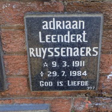 RYSSENAERS Adriaan Leendert 1911-1984