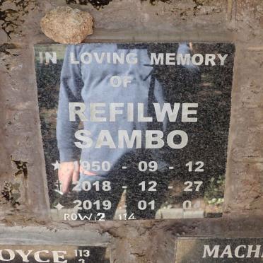 SAMBO Refilwe 1950-2018