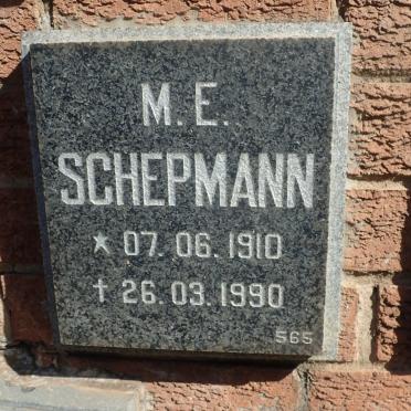 SCHEPMANN M.E. 1910-1990