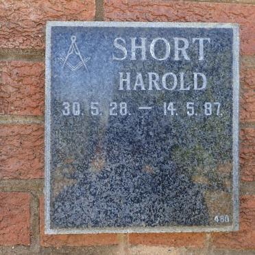 SHORT Harold 1928-1987
