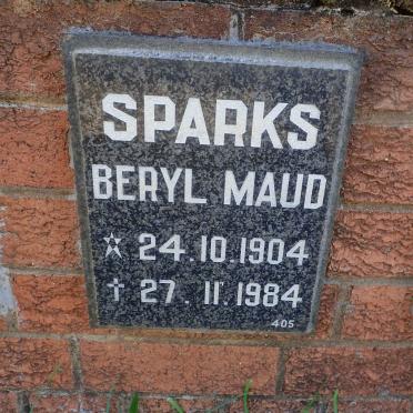 SPARKS Beryl Maud 1904-1984
