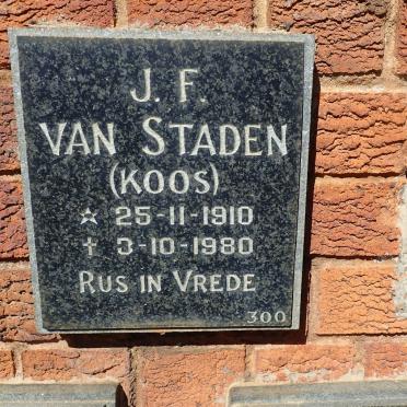 STADEN J.F., van 1910-1980