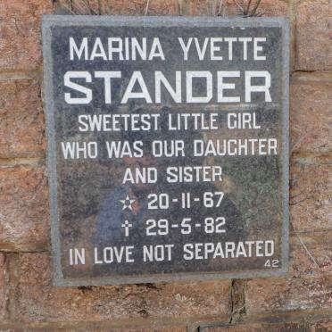 STANDER Marina Yvette 1967-1982