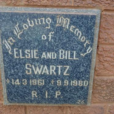 SWARTZ Bill -1980 &amp; Elsie -1961