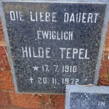 TEPEL Hilde 1910-1972