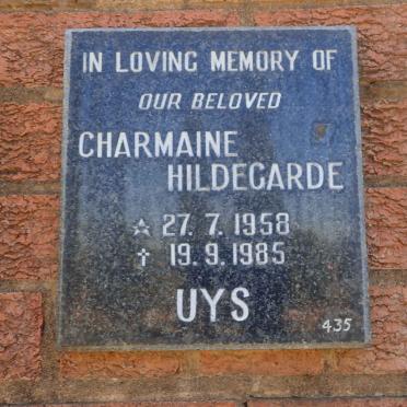 UYS Charmaine Hildegarde 1958-1985