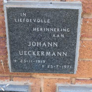 UECKERMANN Johann 1919-1971