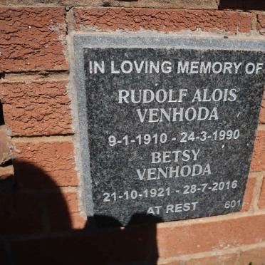 VENHODA Rudolf Alois 1910-1990 &amp; Betsy 1921-2016