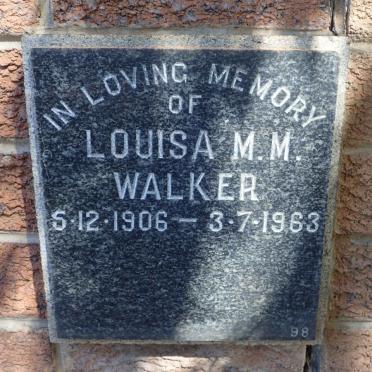 WALKER Louisa M.M. 1906-1963