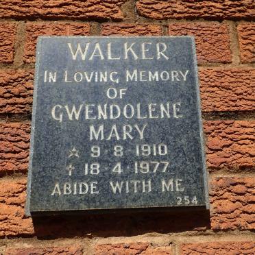 WALKER Gwendolene Mary 1910-1977