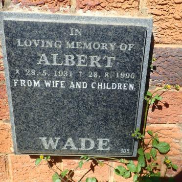 WADE Albert 1931-1996
