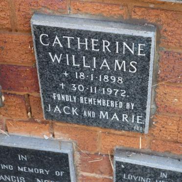 WILLIAMS Catherine 1898-1972