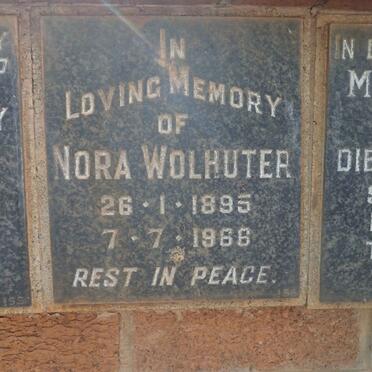 WOLHUTER Nora 1895-1966