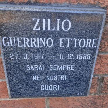 ZILIO Guerrino Ettore 1917-1985