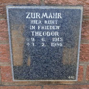 ZURMAHR Theodor 1915-1986