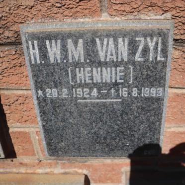 ZYL H.W.M., van 1924-1993