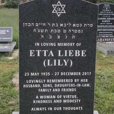 KANOWITZ Etta Liebe 1935-2017