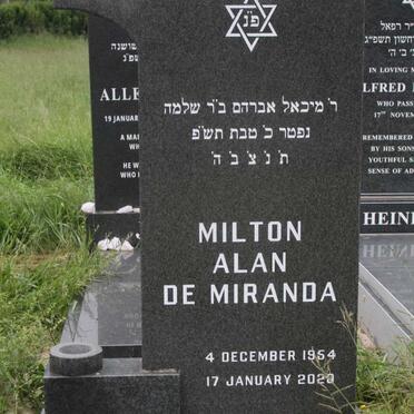 MIRANDA Milton Alan, de 1954-2020