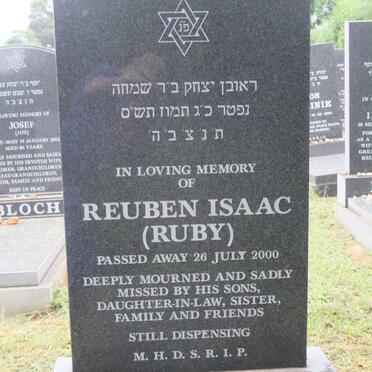 RUDOLPH Reuben Isaac -2000