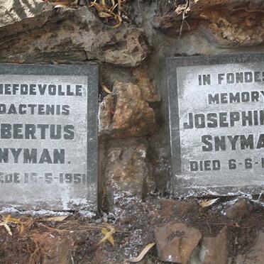 SNYMAN Albertus -1951 :: SNYMAN Josephine H. -1984