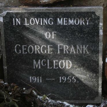 MCLEOD George Frank 1911-1955