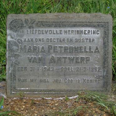 ANTWERP Maria Petronella, van 1943-1962