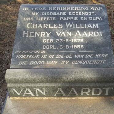 AARDT Charles William Henry, van 1878-1955
