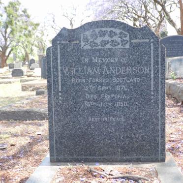 ANDERSON William 1876-1950