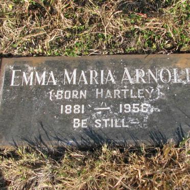 ARNOLD Emma Maria nee HARTLEY 1881-1956