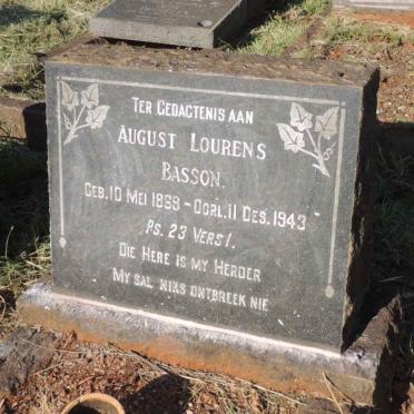 BASSON August Lourens 1869-1943