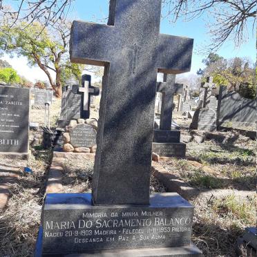 BALANCO Maria Do Sacramento 1903-1953