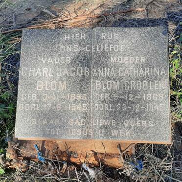 BLOM Charl Jacob 1866-1945 & Anna Catharina GROBLER 1868-1945