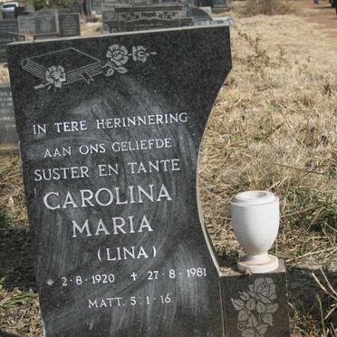 BOCHOVE Carolina Maria, van 1920-1981