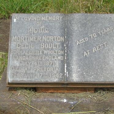 BOULT Mortimer Norton Cecil 1871-1942