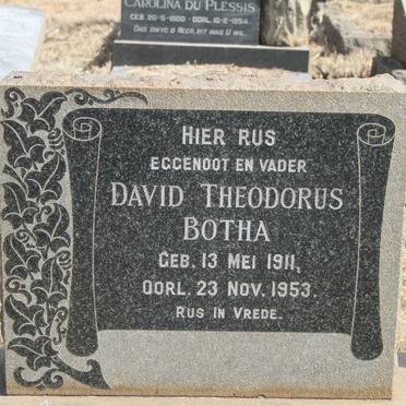 BOTHA David Theodorus 1911-1953
