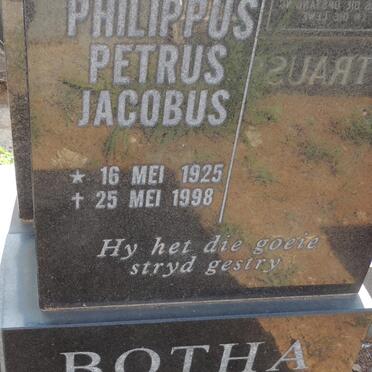 BOTHA Philippus Petrus Jacobus 1925-1998