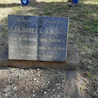 BOTES J.J.A. 1866-1936 &amp; E.S. 1871-1958
