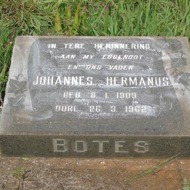 BOTES Johannes Hermanus 1909-1962