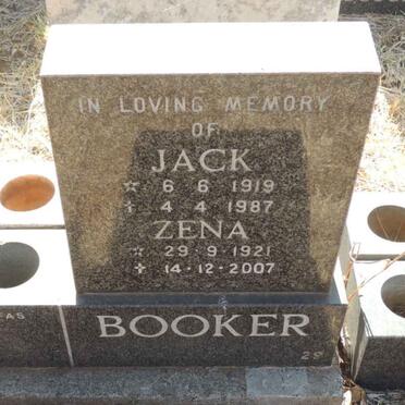 BOOKER Jack 1919-1987 & Zena 1921-2007