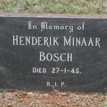 BOSCH Henderik Minaar -1945