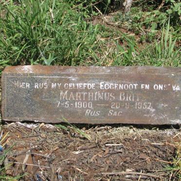 BRITS Marthinus 1900-1957