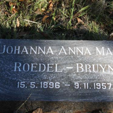 BRUYN Johanna Anna Maria, ROEDEL 1896-1957