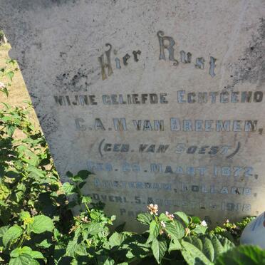 BREEMEN C.A.M., van nee VAN SOEST 1872-1918
