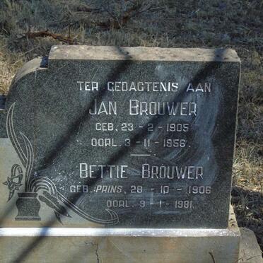 BROUWER Jan 1905-1956 & Bettie PRINS 1906-1981
