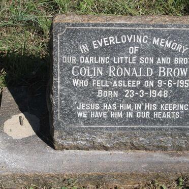 BROWN Colin Ronald 1948-1956